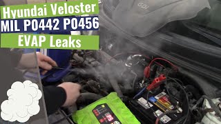 Hyundai Veloster: EVAP Leak P0456 & P0442