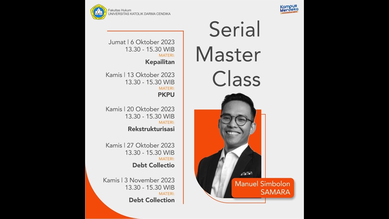 Serial Master Serial Master Class Kepailitan - YouTube