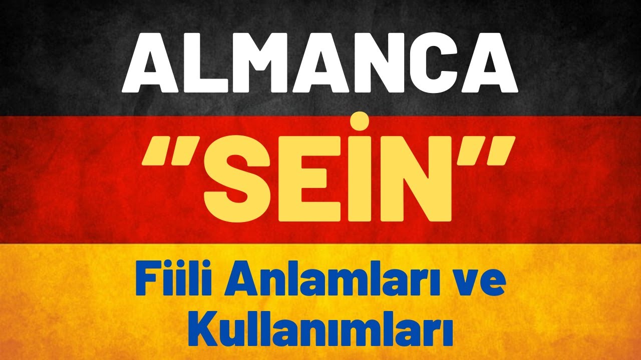 Almanca Çalışma Dersleri -1 ''SEİN'' #almancaöğren #almancakelime #almancaa1