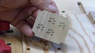 Custom Myrtle Wood Box with Golden Retriever Carvings