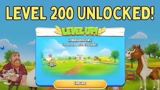 Finally Hit Level 200 in Hay Day! What Happens Next? 🔓😱
