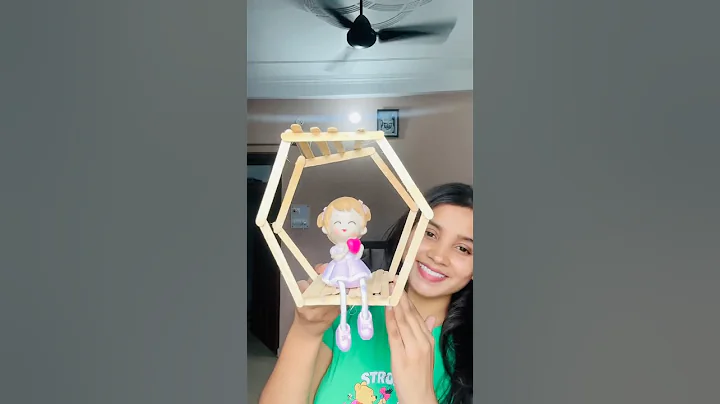 Easy icecream stick showpiece  Diy | icecream stick craft ideas #viralshort #craft #shorts #diy