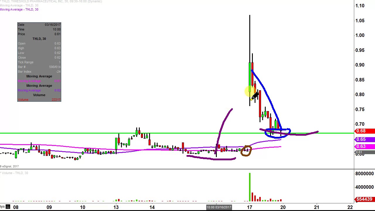Threshold Pharmaceuticals Inc THLD Stock Chart Technical Analysis YouTube