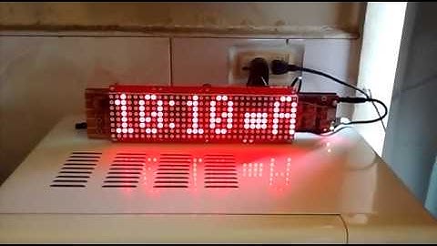 Arduino led dot matrix clock with ds3231