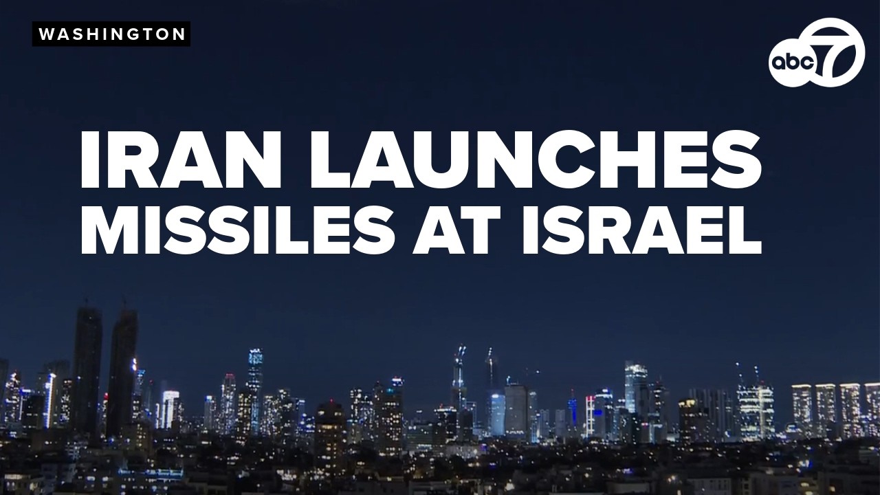 WATCH LIVE: Skyline in Israel as Iran launches retaliatory strikes