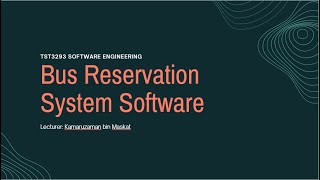 UPNM Bus Reservation System Software screenshot 1