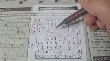 ⭐️⭐️⭐️⭐️ (#9718) Saturday. Binary01 Sudoku puzzle. Bonus Extra edition. 12-07-2024 Extra part 3 of 4