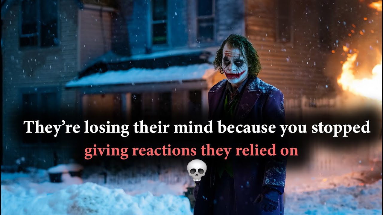 They hate that you outgrew their drama without making a single sound😈-joker