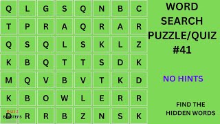 Quiz-blasters/Word Search Puzzle/Quiz #41/Find The Hidden Words/Word Search Challenge/Word Game