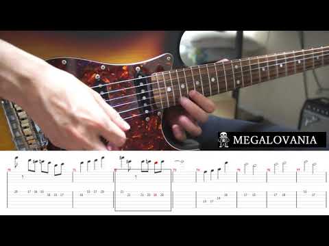 UndertaleのMEGALOVANIAをギターで弾いてみた TABあり 