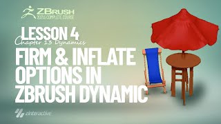 How to Work with Firm and Inflate Options in Zbrush Dynamic? | Lesson 4 | Chapter 13 | Zbrush 2021.5
