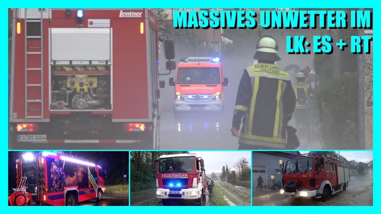 ⭕️ Massives Unwetter - Hagelberge - Fluten ⭕️  🚒 Feuerwehr & THW im Kampf gegen Wasser & Co. ES | RT