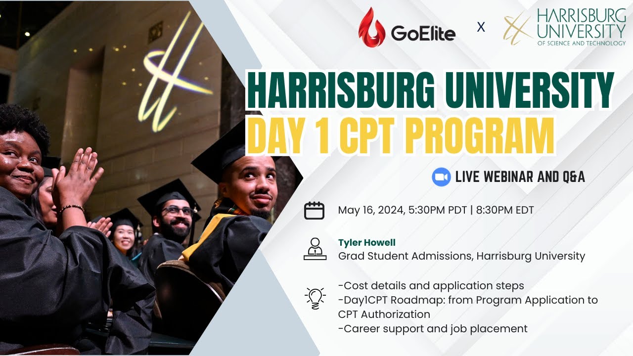 Harrisburg University X GoElite Graduate Program Info Session YouTube