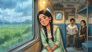 Rainy Train Journey from Village to Hyderabad 🚂🌧️ | Nostalgic 1990s India | Cozy Ghibli ASMR screenshot 2