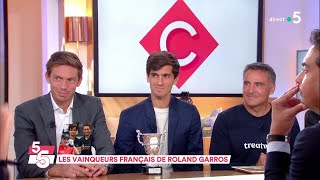 Les vainqueurs français de Roland Garros - C à Vous - 12/06/2018