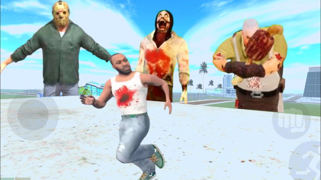 Franklin because fight to Jason Jackson killer and Mr meet in Indian bike driving 3D