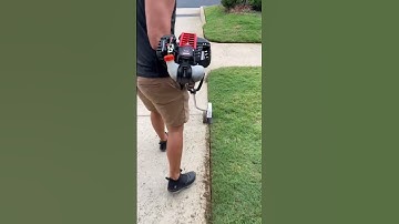 Lawn Edging the ECHO 2620 String Trimmer: Oddly Satisfying Landscaping #shorts