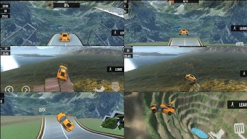 Car Crash Test Simulator 3D Gameplay | Lamborghini Destroyed | Leap of Death | Android Gameplay