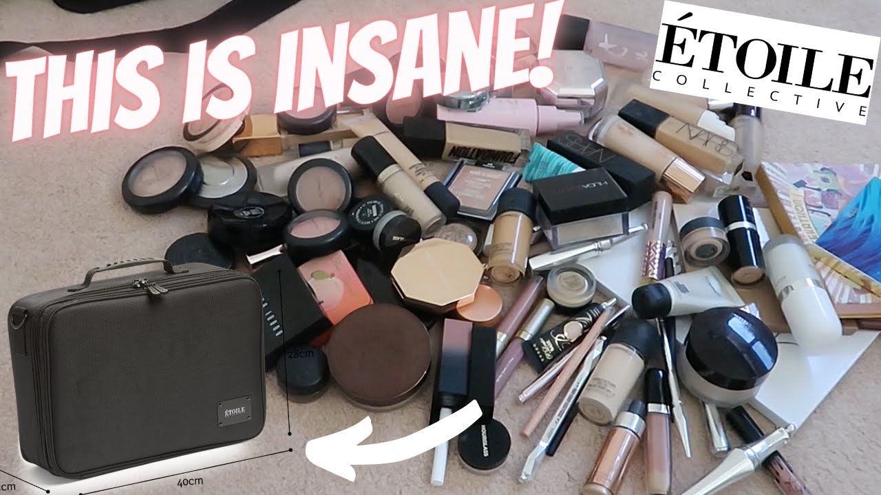 How Much Makeup Fits In the Etoile Collective Large Travel Case?
