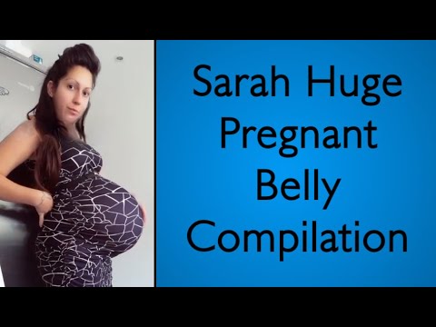 Sarah Huge Pregnant Belly Compilation | TikTok - YouTube