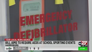 Pennsylvania bill "Damar's Law" would require AEDs at school sporting events