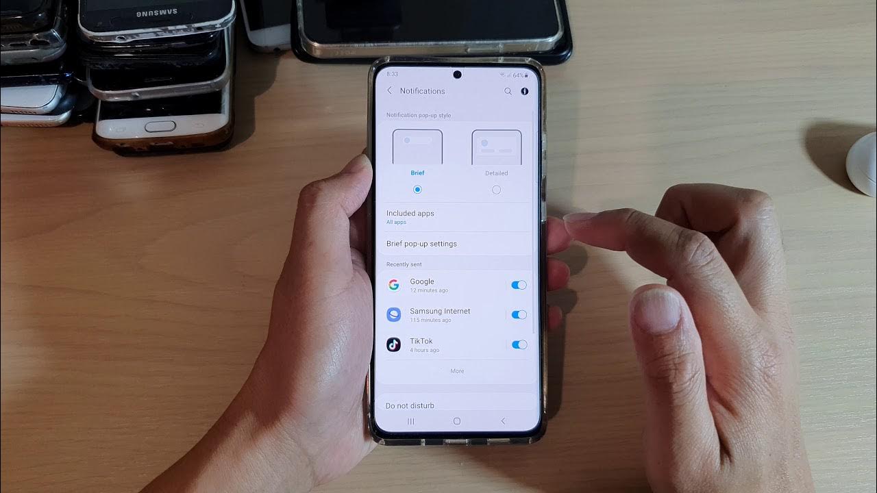 Galaxy S21/Ultra/Plus How To Enable/Disable Do Not Disturb Hide Status