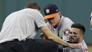A Scary Collision in Cleveland - Teoscar Hernandez and Jose Altuve collided in the