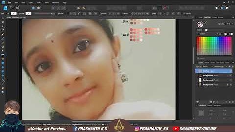 Vector Vexel Eyes & Eyebrows Tutorial Easy | Affinity Designer | Time lapse