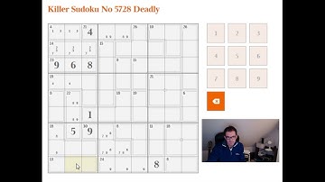 How to solve the Deadly Killer Sudoku (The Times: 18 Nov 17)