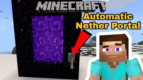 Automatic Nether Portal in Minecraft | ShockBolt [Hindi]