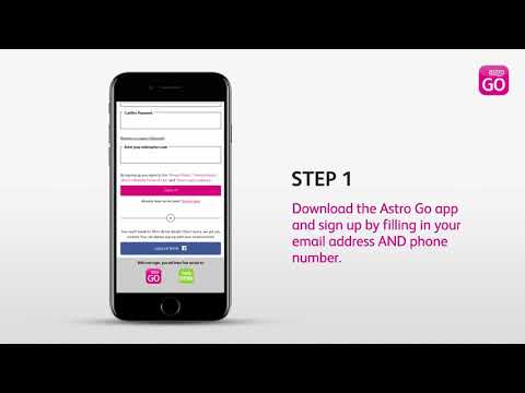 How to Sign up Astro GO