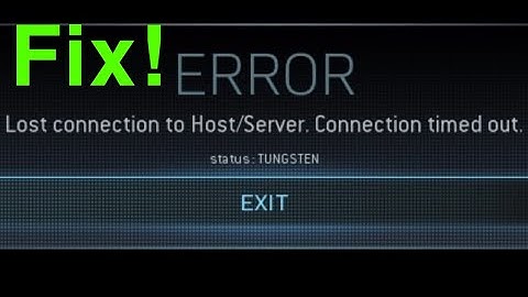 Modern Warfare How to Fix Lost Connection to Host/Server