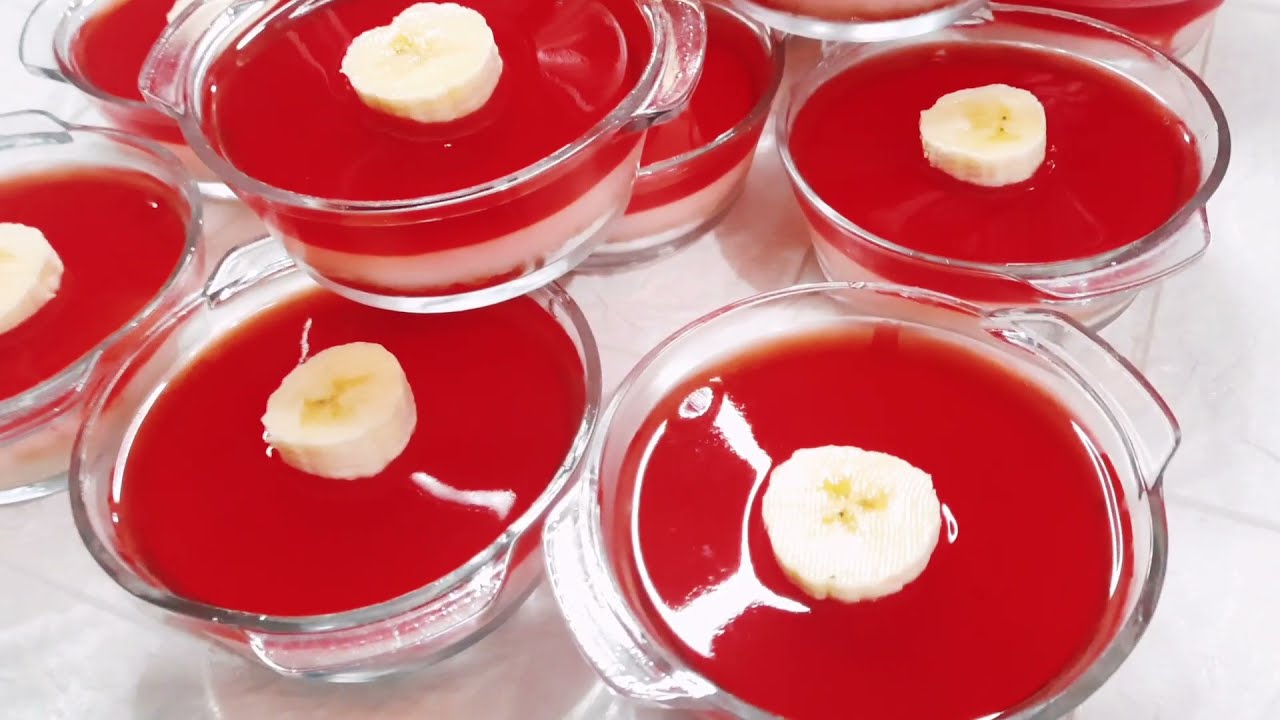 حلى الجيلي بالبسكويت / حلى بارد ب 10 دقائق وبدون فرن سهل وسريع والطعم ولا أروع