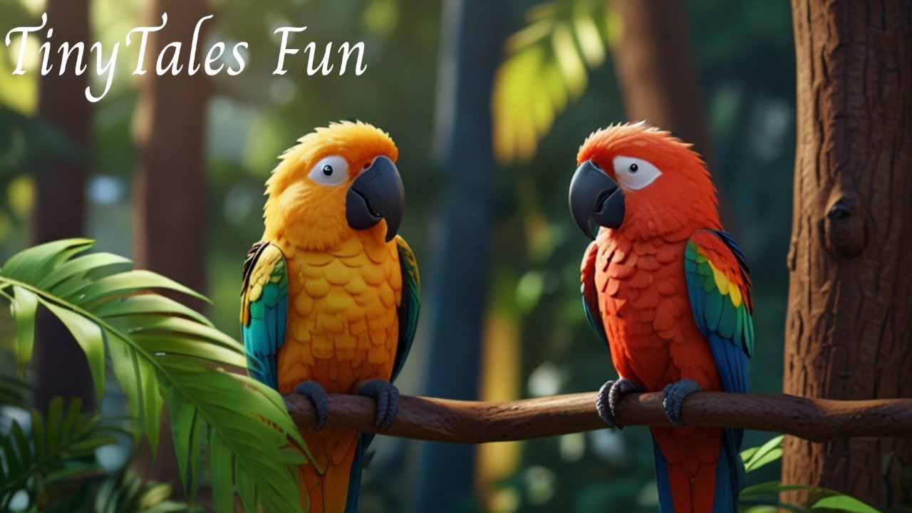 Parrot Rhyme for Kids | Animated Parrot Rhyme for kids | Nursery Rhyme