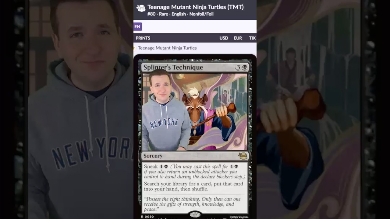 A NEW DEMONIC TUTOR? Splinter's Technique | Teenage Mutant Ninja Turtles x Magic: The Gathering