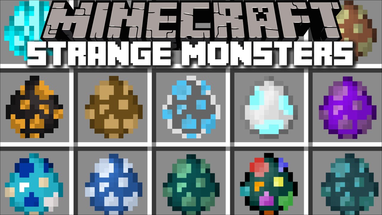 Minecraft DONT TOUCH THE STRANGE MOB SPAWNERS MOD / DANGEROUS MONSTERS INSIDE !! Minecraft Mods