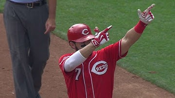 PIT@CIN: Suarez singles home Phillips for early lead