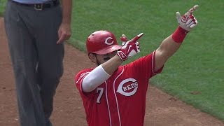 PIT@CIN: Suarez singles home Phillips for early lead