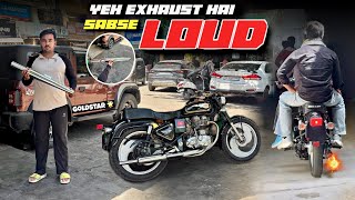 Bullet 350 Loudest Dstar Exhaust Itna Loud Ki Police Bhi Dekhe
