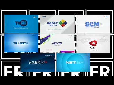 Kompilasi Endcap Logo Media TV Besar Nasiobal TVRI, MNC, SCM, Transmedia, RTV, VIVA, Kompas, NET