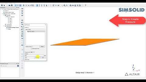 Altair SimSolid VS14 Skew Plate Under Pressure