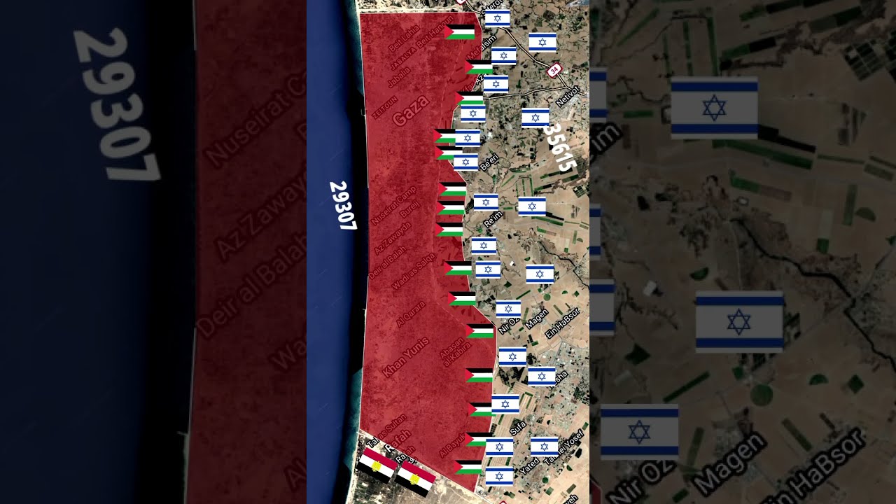 Israel Hamas War Animated Map