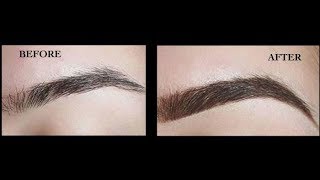 HOW TO MAKE YOUR EYEBROWS GROW THICKER & DARKER IN 7 DAYS - EYEBROW OIL