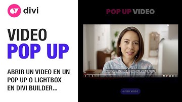 Abrir un video en Pop Up o lightbox en divi al hacer click en un botón