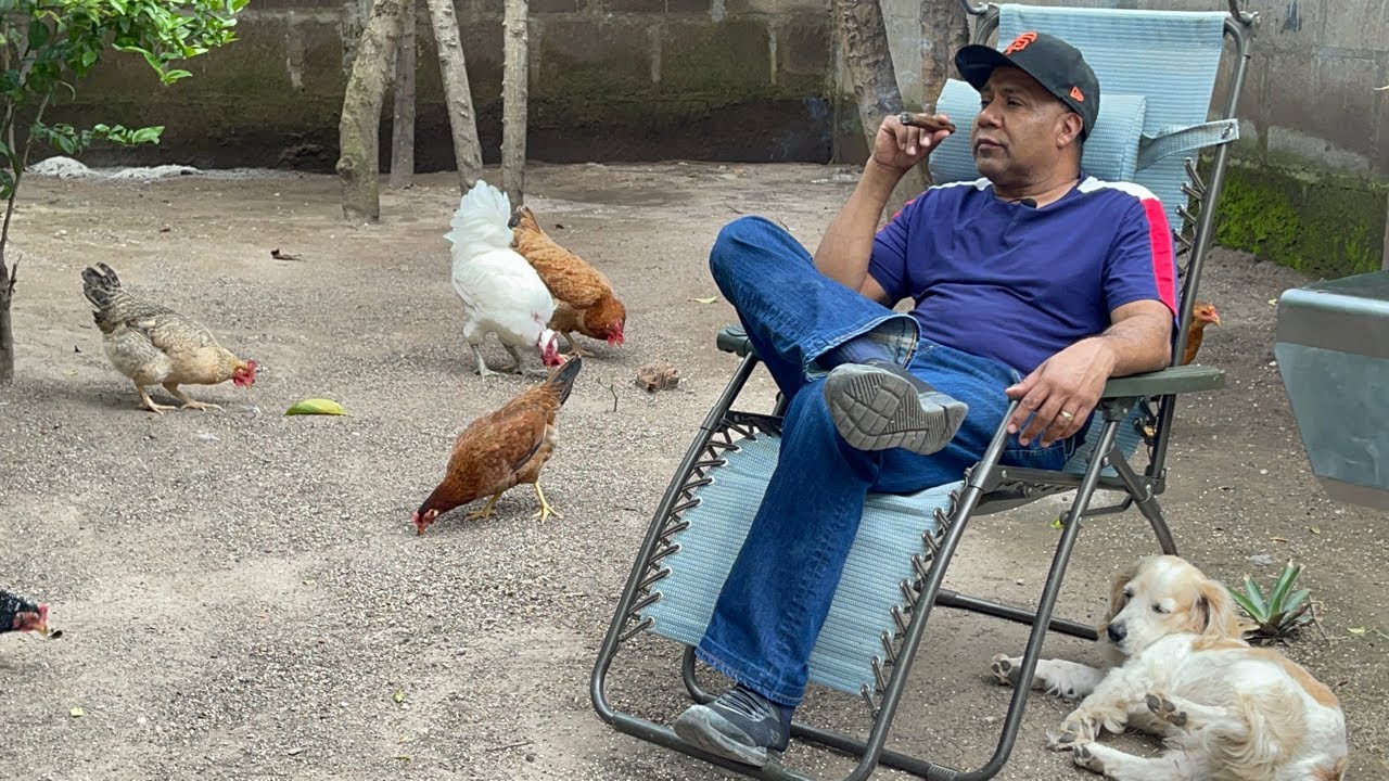 Cocinando en el patio con mis mejores amigos