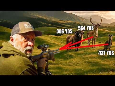 WILD New Zealand HUNT with LONG-RANGE Shots on Wallaby, Sheep, and Fallow Deer!