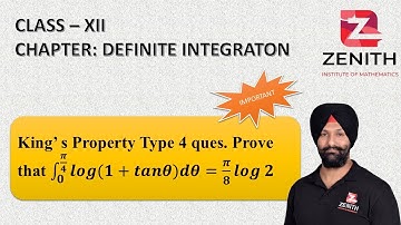 King’s property Type 4 Prove that  ∫_0^(π/4)▒〖log(1+tanθ)dθ=π/8 log2〗