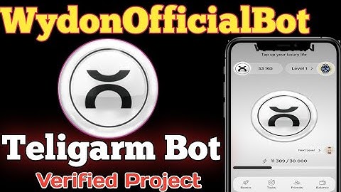 Wydon Official Bot Teligarm bot || Teligarm mining bot 2024 || Wydon Verified Project  Mining Earn