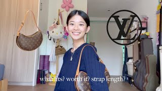 Vintage Louis Vuitton Croissant Bag PM / review after 4 years + mod shots