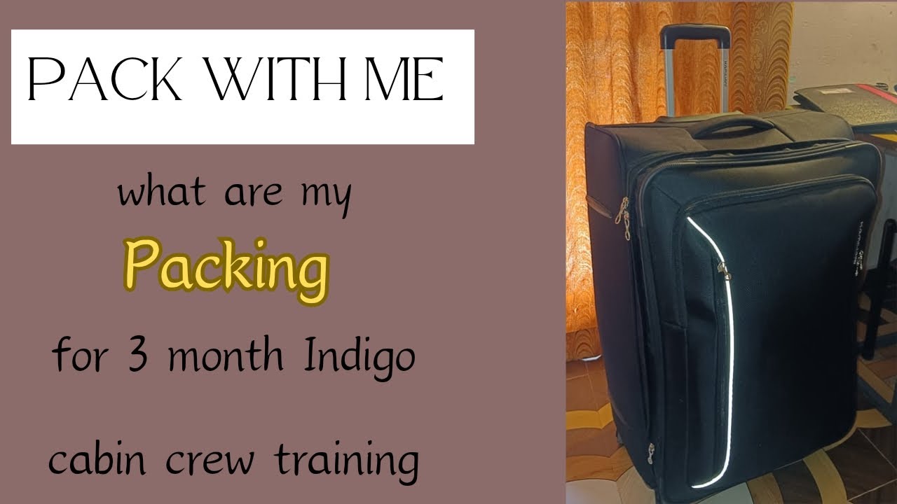 what to carry for training? | Cabin crew training | Indigo | pack with me #indigo #cabincrew